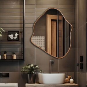 Sophisticated Irregular Silhouette Wall Mirror